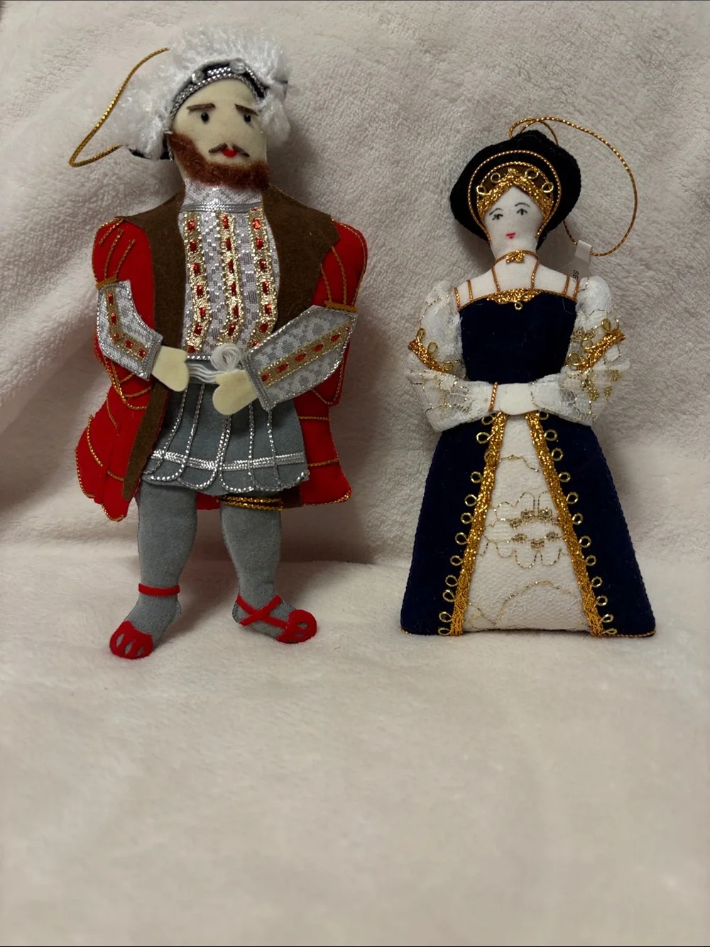 Henry VIII Jane Seymour holiday ornaments